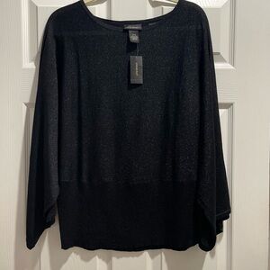 Lane Bryant Black Glittery Blouse